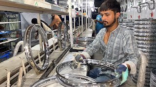 Unveiling The Manufacturing Process of Motorcycle Wheel Rims  Skilled Hands [upl. by Widera608]