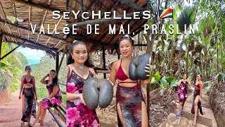 Seychelles Vlog  2 hour exploration at vallee de mai and headed to the beach 🏝️ [upl. by Rohclem]