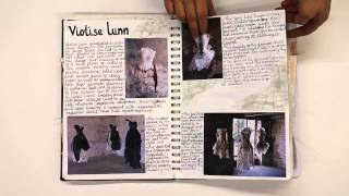 A Level Textiles sketchbook Ageing [upl. by Viddah]