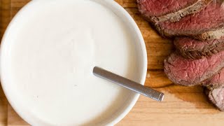 Horseradish Sour Cream Sauce Recipe  EatSimpleFoodcom [upl. by Benoite]