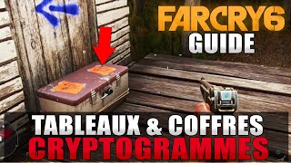 FAR CRY 6  Tous les TABLEAUX et COFFRES CRYPTOGRAMMES Emplacements amp Solutions Trophée Cassetête [upl. by Hirai]