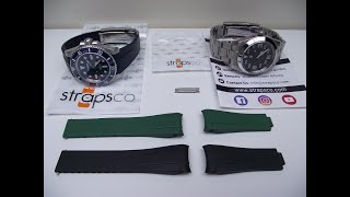 Strapsco Fitted Rubber Straps And Gridlock Clasp 4K Review [upl. by Uphemia]