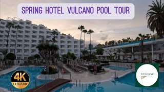 Spring Hotel Vulcano Pool Tour  Playa De Las Americas Tenerife [upl. by Enylrac]