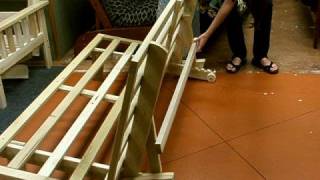 Bifold Futon Frame Operation [upl. by Feerahs]