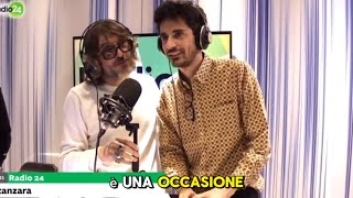 Valerio Lundini a “LA ZANZARA” La Zanzara del15012024 [upl. by Jueta]