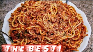 Classic Spaghetti and Meat Sauce  Meat Sauce Recipe  The simple way [upl. by Shulman]