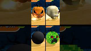 Rotation Balls Bomb Skull Pixel Pumpkin shorts goingballs [upl. by Enyalahs]