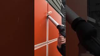 Come and learn The best way to caulk the gaps of aluminum curtain wall！ [upl. by Medor]