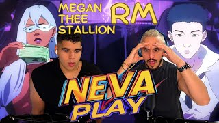 FIRST TIME REACTING TO Megan Thee Stallion  Neva Play feat RM from BTS MV [upl. by Denoting]