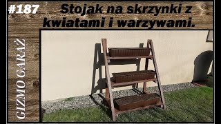 187 Stojak regał na doniczki z kwiatami i warzywami do małego ogródka lub balkon [upl. by Johnath]