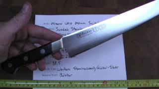 Misono UX10 240mm Sujihiki Quick Review [upl. by Ramsey]