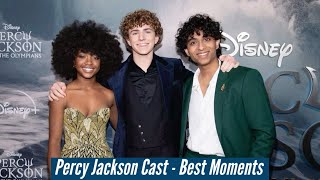 Percy Jackson and the Olympians Cast  Best Moments [upl. by Corty]