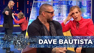 Dave Bautista Rips Shirt During JiuJitsu Demonstration  The Jonathan Ross Show [upl. by Rifkin]