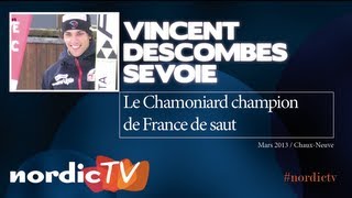 Vincent DescombesSevoie champion de France de saut Nordic TV [upl. by Asta878]