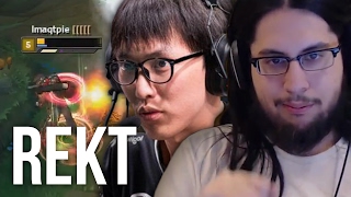 Imaqtpie  DESTROYING DOUBLELIFT EMBARRASSINGLY ONE SIDED [upl. by Aniuqal]