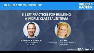 3 Best Practices for Building a World Class Sales Team [upl. by Godfree]