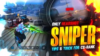 Secret sniper tips and tricks for cs rank  Single  double AWM tricks  CS rank  Player 07 [upl. by Yecnahc40]