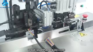 Auto multicore cable stripping and terminal crimping machine YHDX228  Yuanhan [upl. by Lucey]