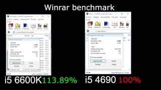 Skylake vs Haswell IPC evolution i56600k vs i54690k [upl. by Eelarac]