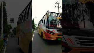 Emad Paribahan Non AC Bus  🥰🥰 bdbus busbd buslover travel automobile flowers highlights [upl. by Filia]