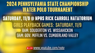 2024 PA Water Polo State Championship Girls Playback Games Saturday 11924 [upl. by Ihcas287]