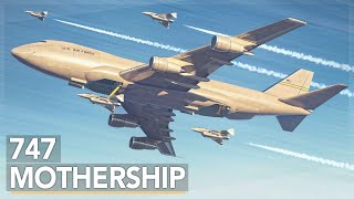 The Air Force’s Crazy 747 Aircraft Carrier Concept [upl. by Soigroeg]