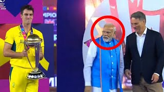 Modi was not happy and looked back at World Cup trophy for Indian Team last time at Home Ground [upl. by Mollie]