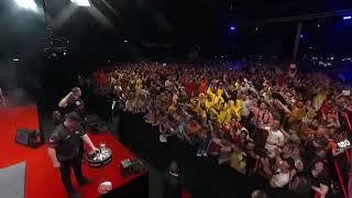 Dirk van Duijvenbode Walk On Incident 2023  Dutch Darts Championship Leeuwarden [upl. by Kera39]