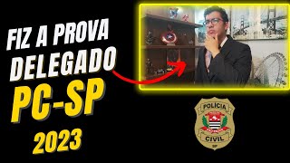 Fiz a prova Delegado PC São Paulo 2023  Análise Completa [upl. by Leilamag930]