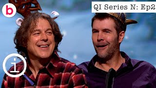 QI Series N Episode 2 FULL EPISODE  With Lucy Beaumont Rhod Gilbert amp Jason Manford [upl. by Bendicty]