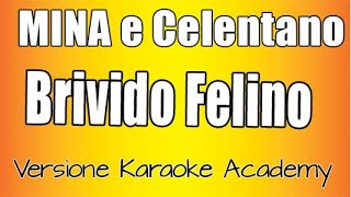 Mina Adriano Celentano  Brivido Felino Versione Karaoke Academy Italia [upl. by Eeb670]