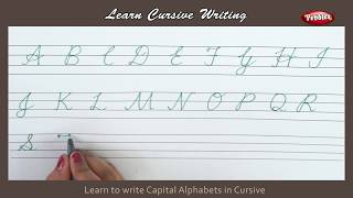 Cursive Writing  How to Write Capital Alphabets in Cursive  Alphabets Cursive Handwriting Letters [upl. by Mayyahk105]