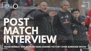 Post Match Interview A proud Adam Murray reflects on a brilliant result [upl. by Lorry128]