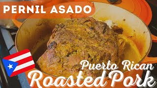 PUERTO RICAN PERNIL Asado  Puerto Rican Roasted Pork [upl. by Cottle]