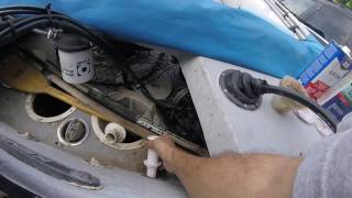 Kenner Boat Transom Disaster Averted Scupper repair [upl. by Siravat]