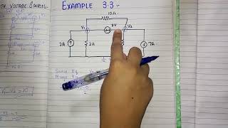 Nodal analysis with voltage source  Super node Case 1 and Case 2 [upl. by Nalrah]