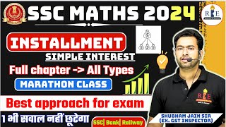 Installment complete chapter Simple Interest all types by Shubham Sir [upl. by Suilienroc]