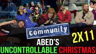 Community  2x11 Abeds Uncontrollable Christmas  Group Reaction [upl. by Ordnael]