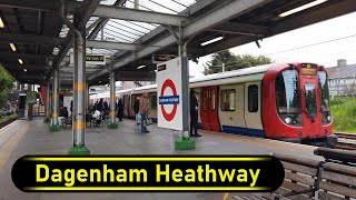 Tube Station Dagenham Heathway  London 🇬🇧  Walkthrough 🚶 [upl. by Noirod]