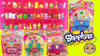 Shopkins 12 Packs Season 1  2  3 4 and Collectors Case  Cookieswirlc Video [upl. by Ormond]