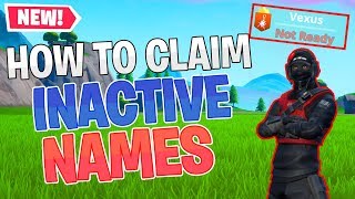 How to Claim OG INACTIVE FORTNITE NAMES 2019  PATCHED [upl. by Adirahs]