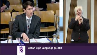 Finance Committee BSL  Scottish Parliament 4th February 2015 [upl. by Teirtza]