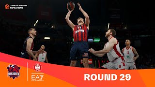 BaskoniaMilan  Round 29 Highlights  202324 Turkish Airlines EuroLeague [upl. by Airbmat]