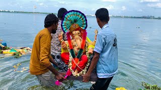 Ganpati visarjan 2023  Hyderabad ganesh visarjan 2023  Ganpati Bappa Visarjan in tank bund [upl. by Ised772]