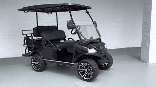 Black Evolution Classic 4 Pro Golf Cart [upl. by Nohsauq]