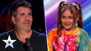 9yearold Immi Davis casts a SPELL on the Judges  Auditions  BGT 2022 [upl. by Sudaorb]