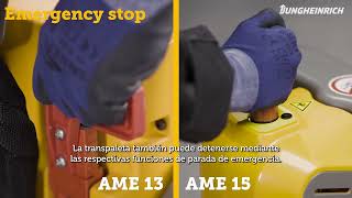 How to Transpaleta eléctrica AME13 AME15 [upl. by Annayhs77]