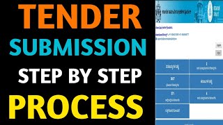 Eprocurement Karnataka Tender Submission Process Step By Step Procedure [upl. by Lemhaj97]