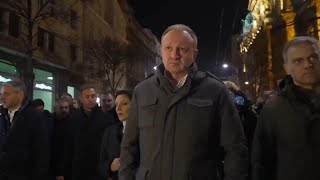 Protesters in streets of Belgrade after observers cite irregularities in Serbian election [upl. by Shult]