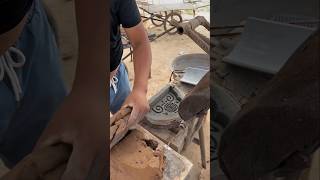 Making traditional roof tiles from mastic craftsman [upl. by Einafats]